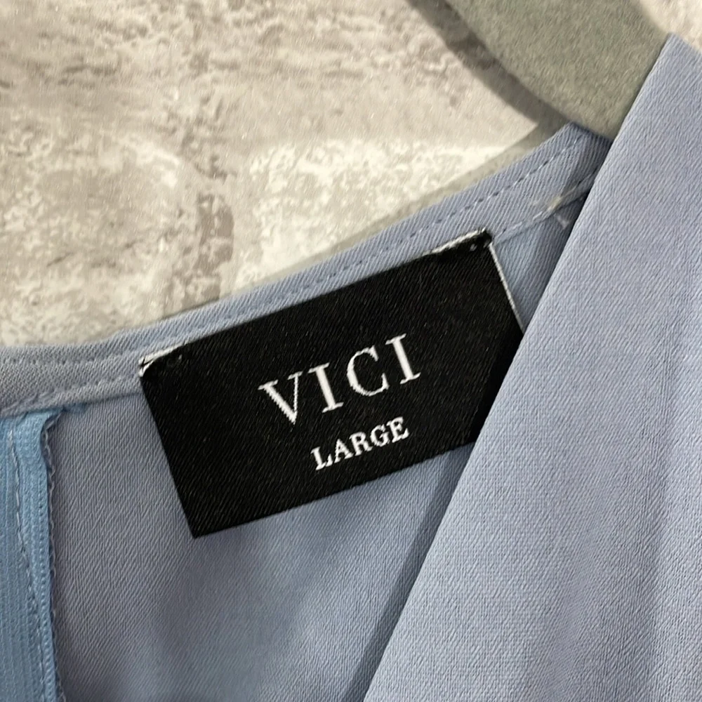 Vici Light Blue Skyler Jumpsuit